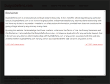 Tablet Screenshot of dutytodefend.com